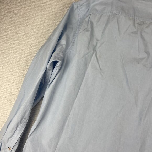 Thomas Pink Shirt Mens Special Edition Long Sleeve Blue Union Jack Logo Size XXL - Picture 16 of 16